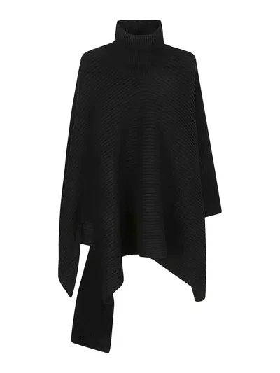 Stefano Mortari Bare Back Sweater In Black