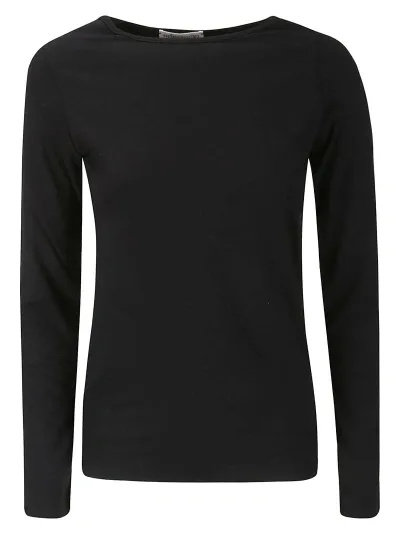 Stefano Mortari Crew Neck M/l Cotton Elastane In Black