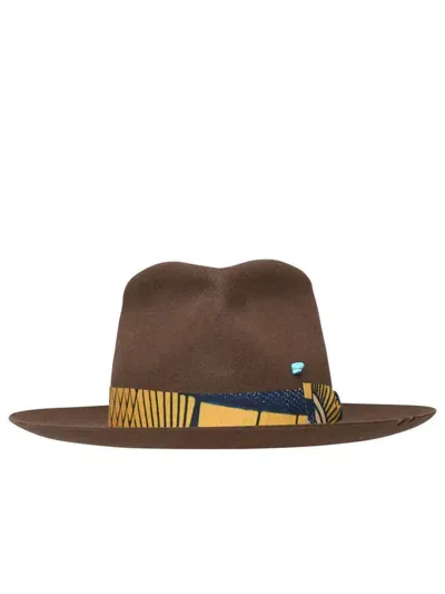 Superduper Brown Felt Bouganville Hat