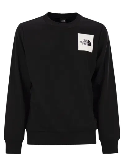 The North Face Fine - Crew-neck Sweatshirt With Logo In Black