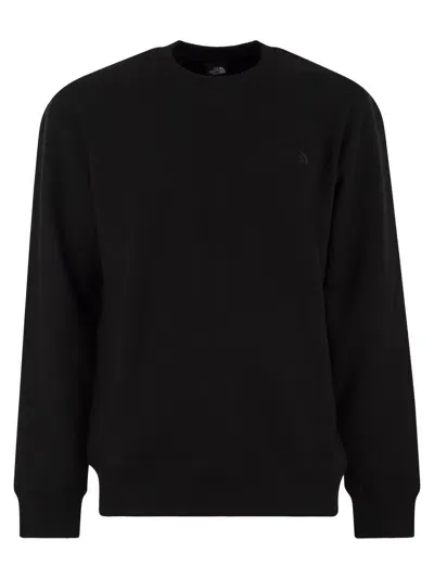 The North Face Street Explorer Cotton Crew Neck Sweatshirt In Black