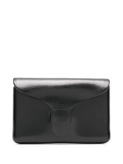 The Row Black Nikin Leather Cardholder