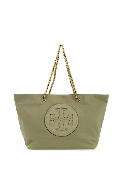 Tory Burch Ella Shopping Bag In Green