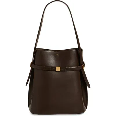 Totême Belted Bucket Bag In Bark