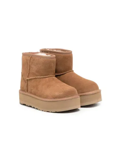 Ugg Kids' Classic Mini Platform Boots In Brown