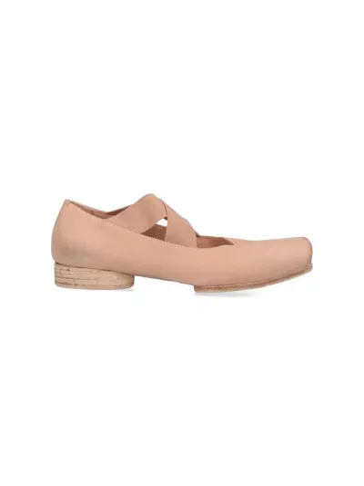 Uma Wang Heeled Ballet Flats In Pink