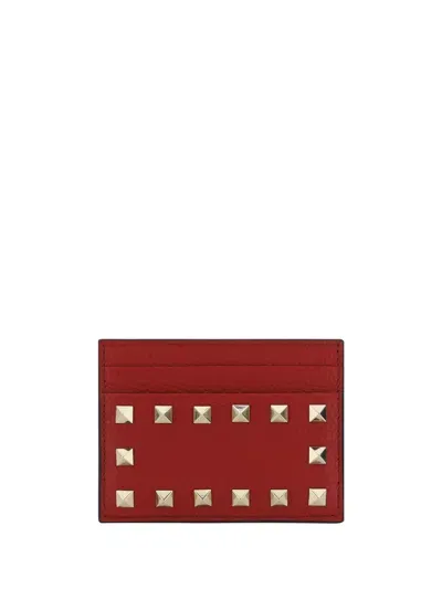 Valentino Garavani Women  Rockstud Card Holder In Multicolor