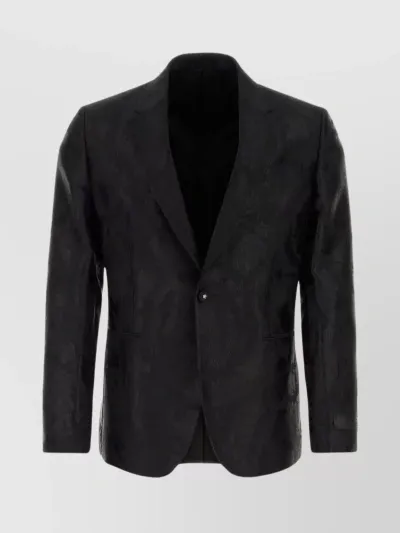 Versace Blazer In Black Wool