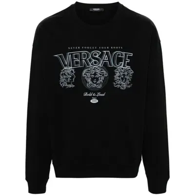 Versace Sweatshirts In Black