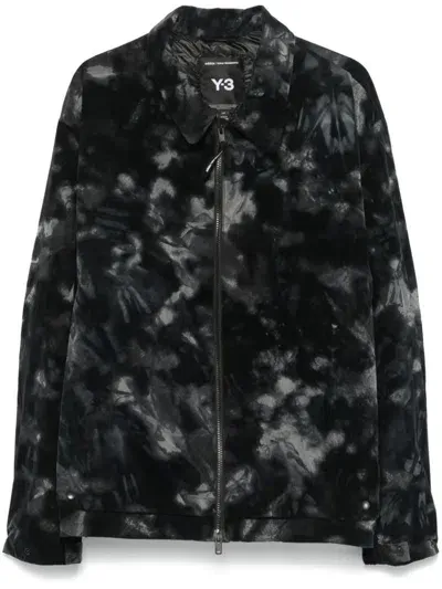 Y-3 Adidas Aop Nyl Lin J Zipped Jacket Clothing In Blue