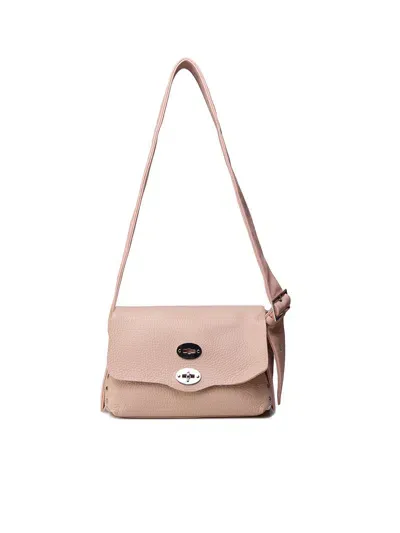 Zanellato Leather Postman Bag S In Pink