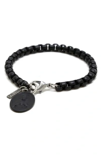 Ettika Madonna Charm Bracelet In Black