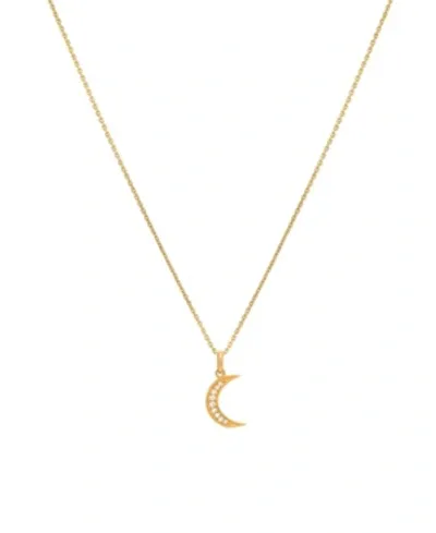 Zoe Lev Diamond Moon Pendant Necklace | Diamonds/yellow Gold