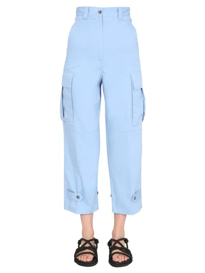 Msgm Womens Blue Other Materials Pants