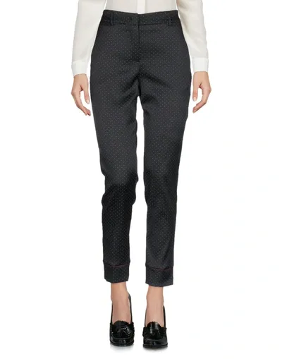 Manila Grace Casual Pants In Black