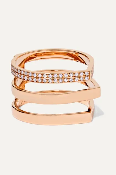 Repossi Antifer 18-karat Rose Gold Diamond Ring