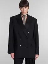 David Koma Blazer In Black Wool