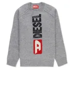 Diesel Kids' Ksaria Over Sweater In Grey