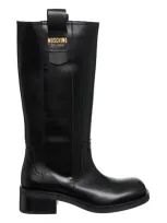 Moschino Heeled Boots In Black