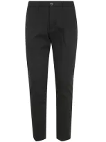 Nine In The Morning Easy Chino Slim Man Trousers In Black