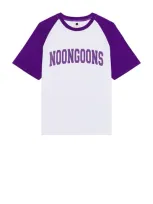 Noon Goons Gametime Raglan Tee In Purple