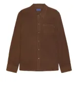 Saturdays Surf Nyc Broome Flannel Long Sleeve Shirt In Coffee Bean